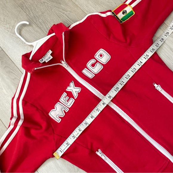 Vintage Mexico Jacket self esteem womens Red (large) blokecore y2k sporty retro - Picture 3 of 6